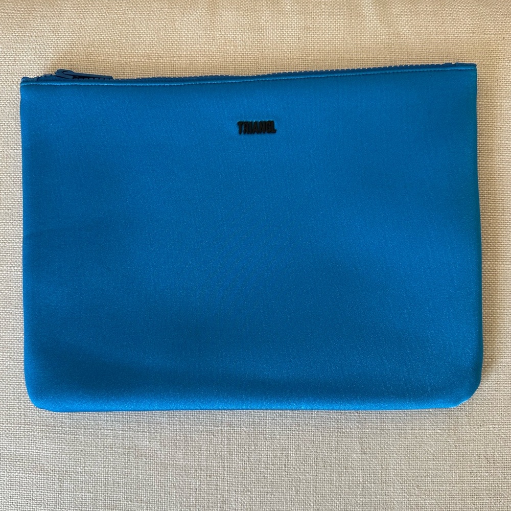 TRIANGL Neoprene zip pouch from Bright Blue